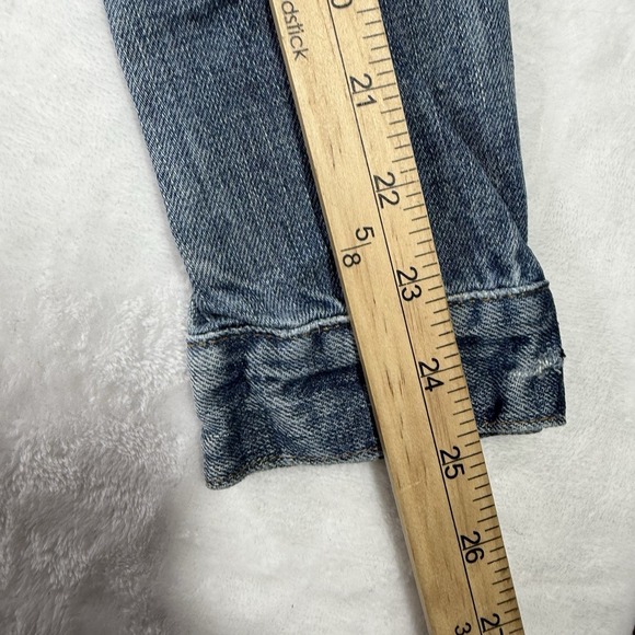 Ralph Lauren Denim & Supply Distressed Rip & Jean Jacket Womens Medium 2 Tone - Picture 14 of 16